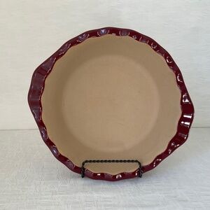 Pampered Chef Deep Dish Stone Pie Plate 9” Pie Dish